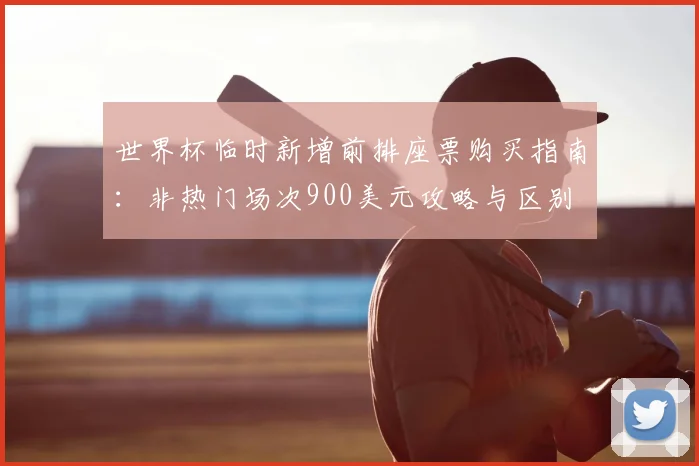 世界杯临时新增前排座票购买指南:非热门场次900美元攻略与区别